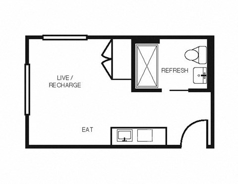 Electric Lofts Studio M Floor Plan